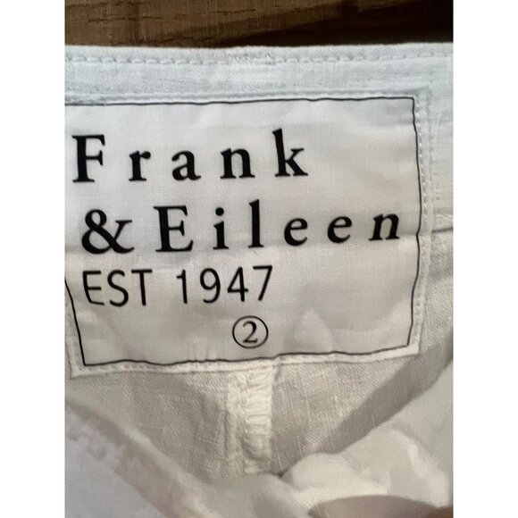 Frank & Eileen Kinsale Trousers white pants size 2 NWOT - Picture 6 of 8